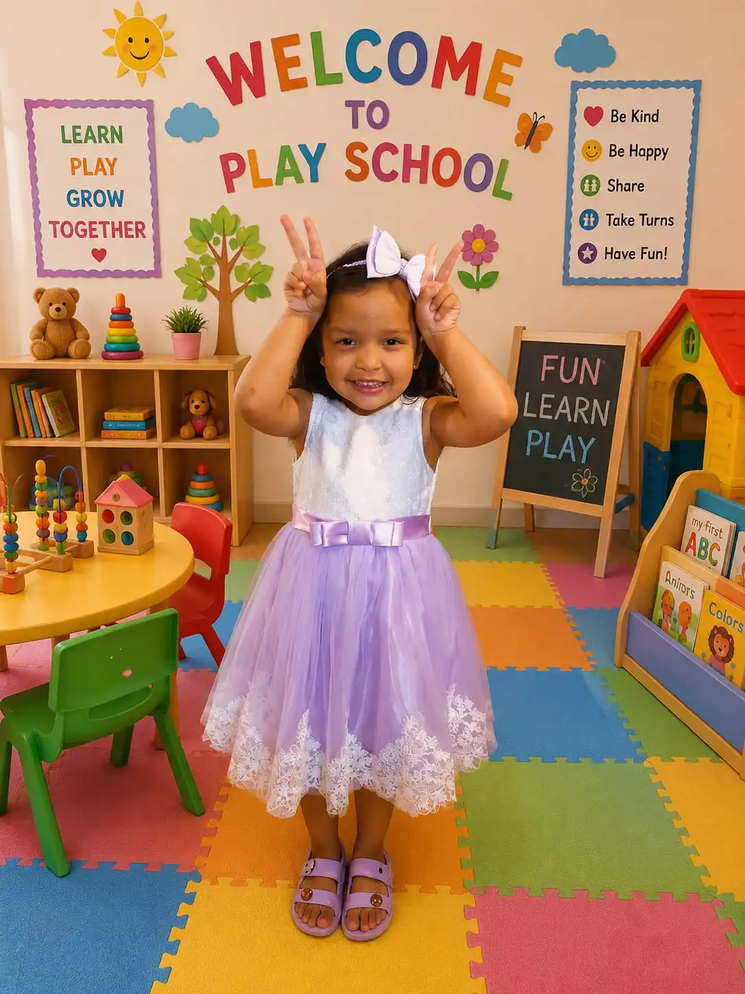 School campus activity moment