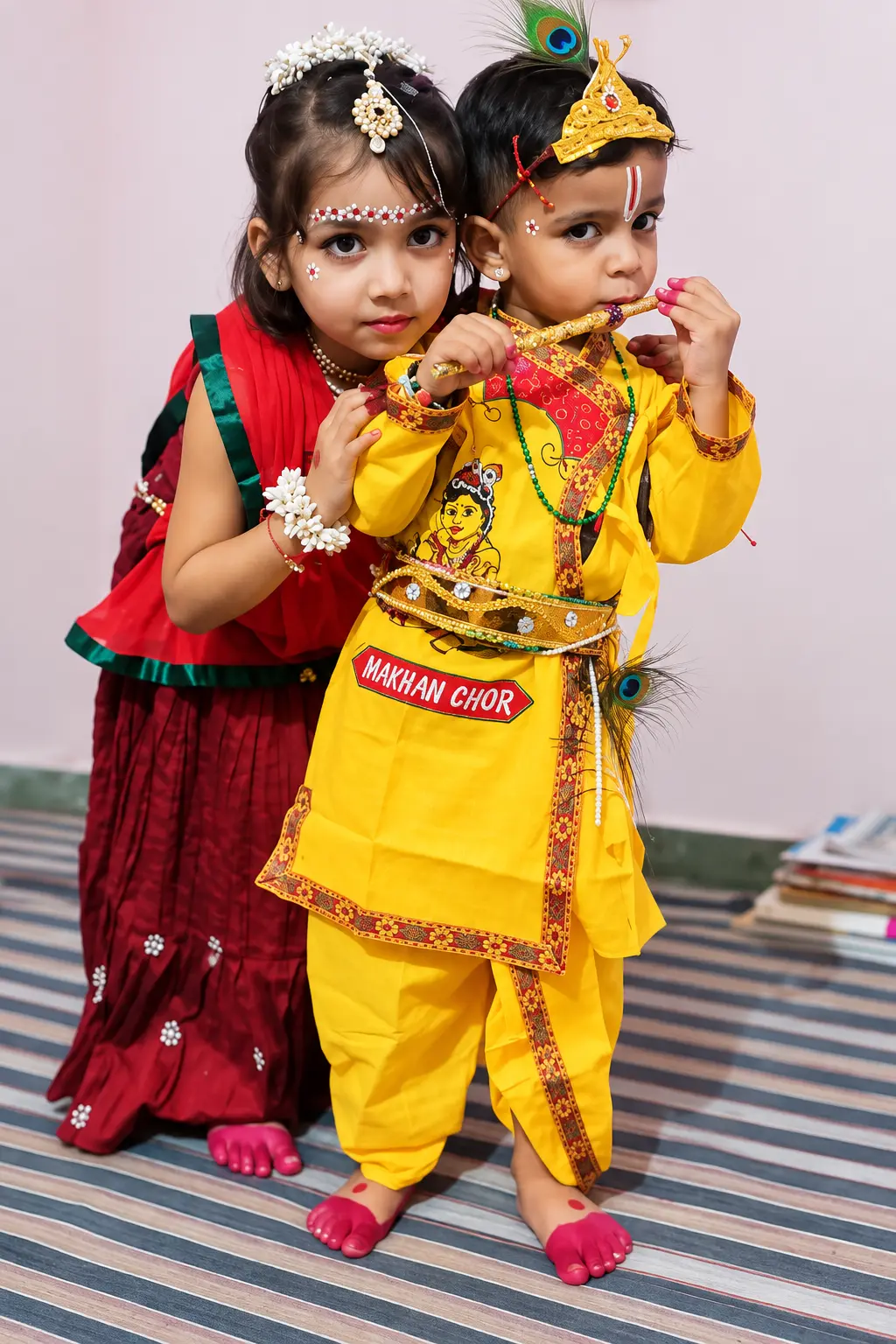 Janmashtami festivities with students